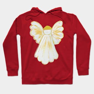 Christmas angel isolated on white background Hoodie